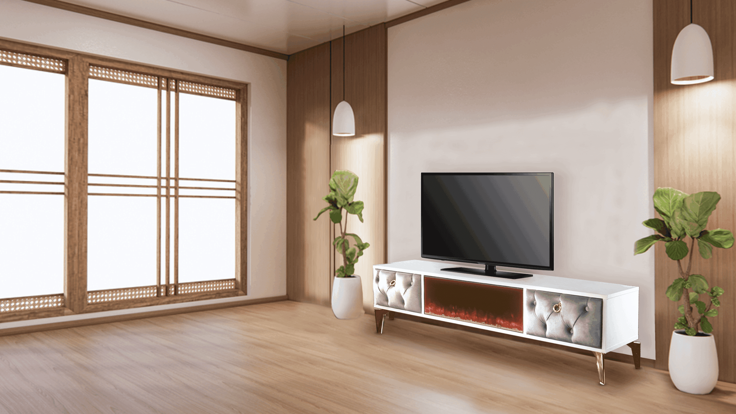 Peking Tv- Bänk Elkamin - Image 3