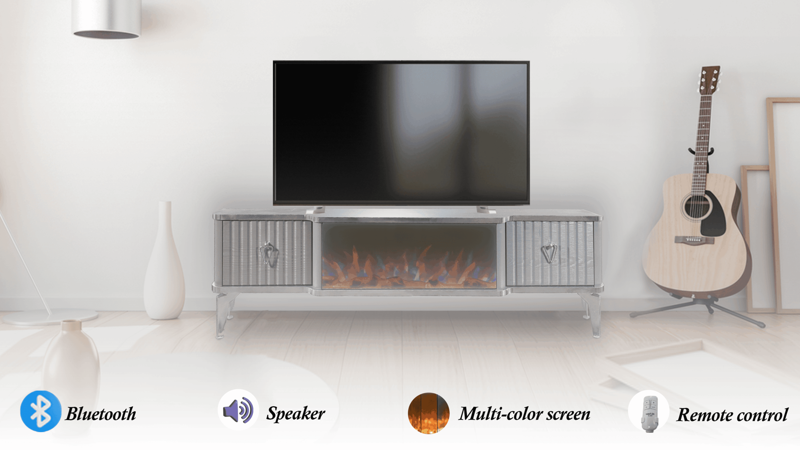 Sydney Tv- Bänk Elkamin