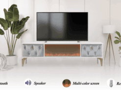 Peking  Tv- Bänk Elkamin