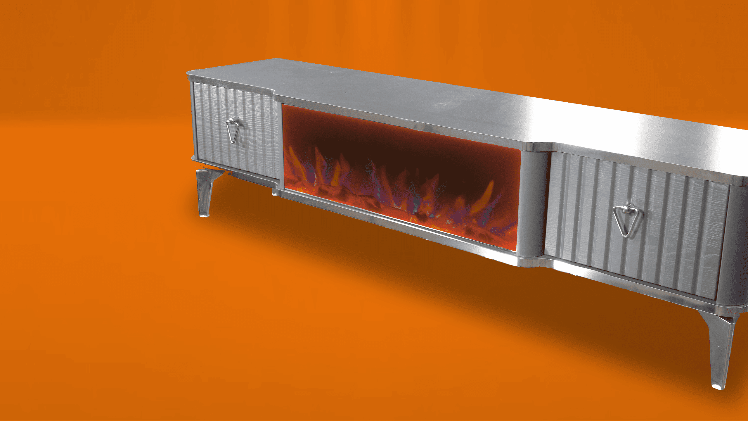 Sydney Tv- Bänk Elkamin - Image 3