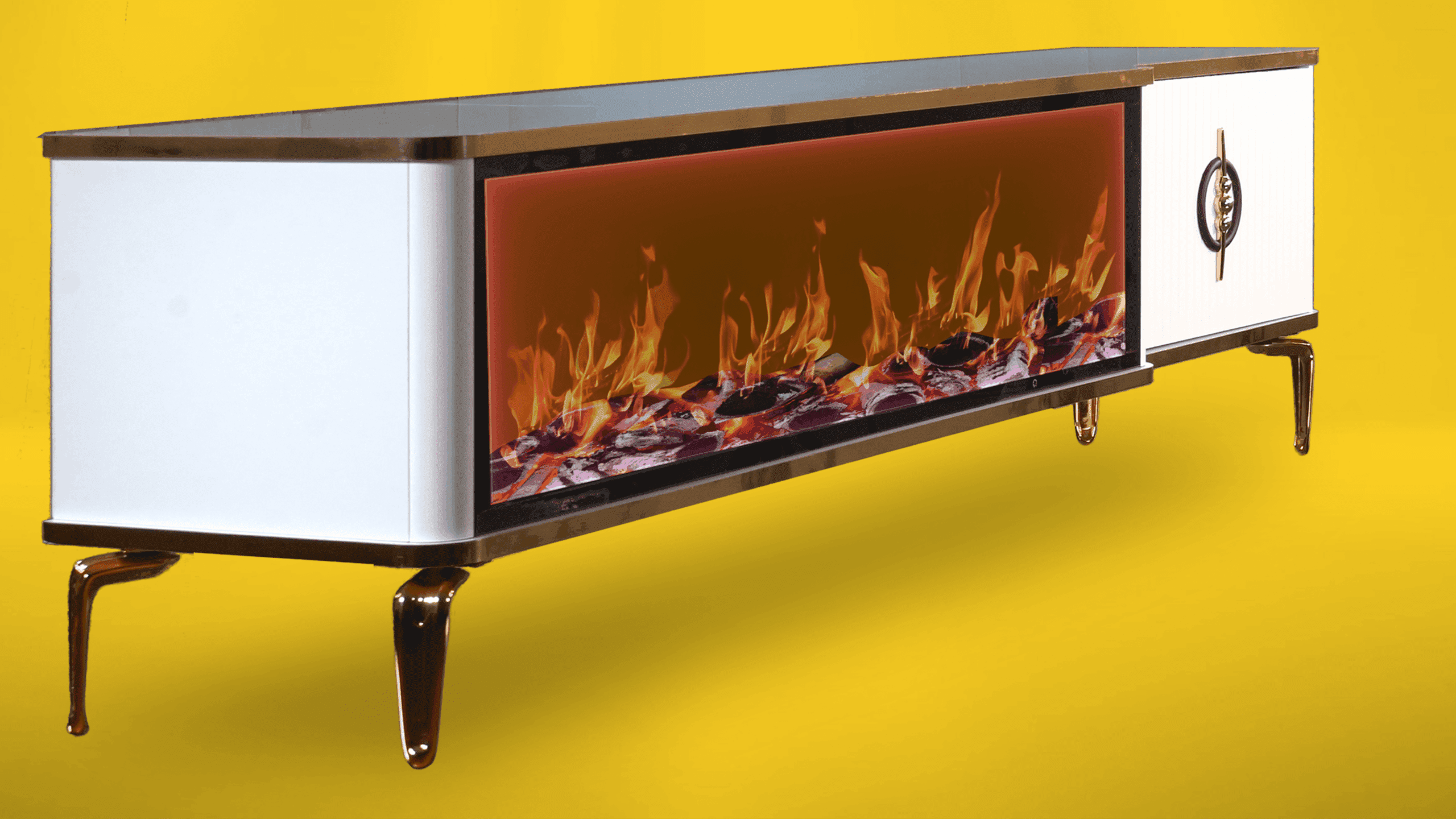 Baku Tv- Bänk Elkamin - Image 11