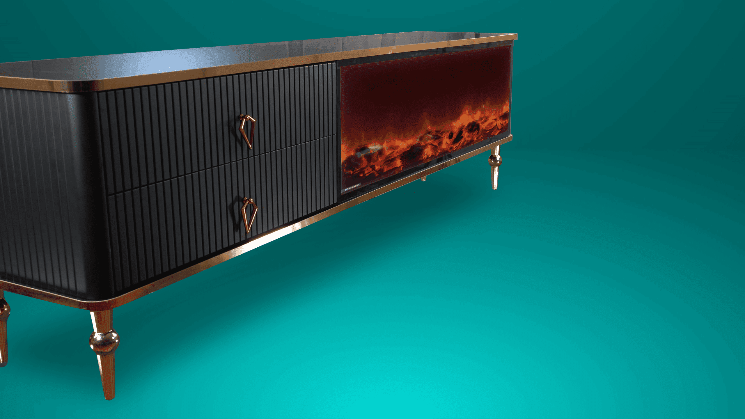 Ingen Paz Tv- Bänk Elkamin - Image 13