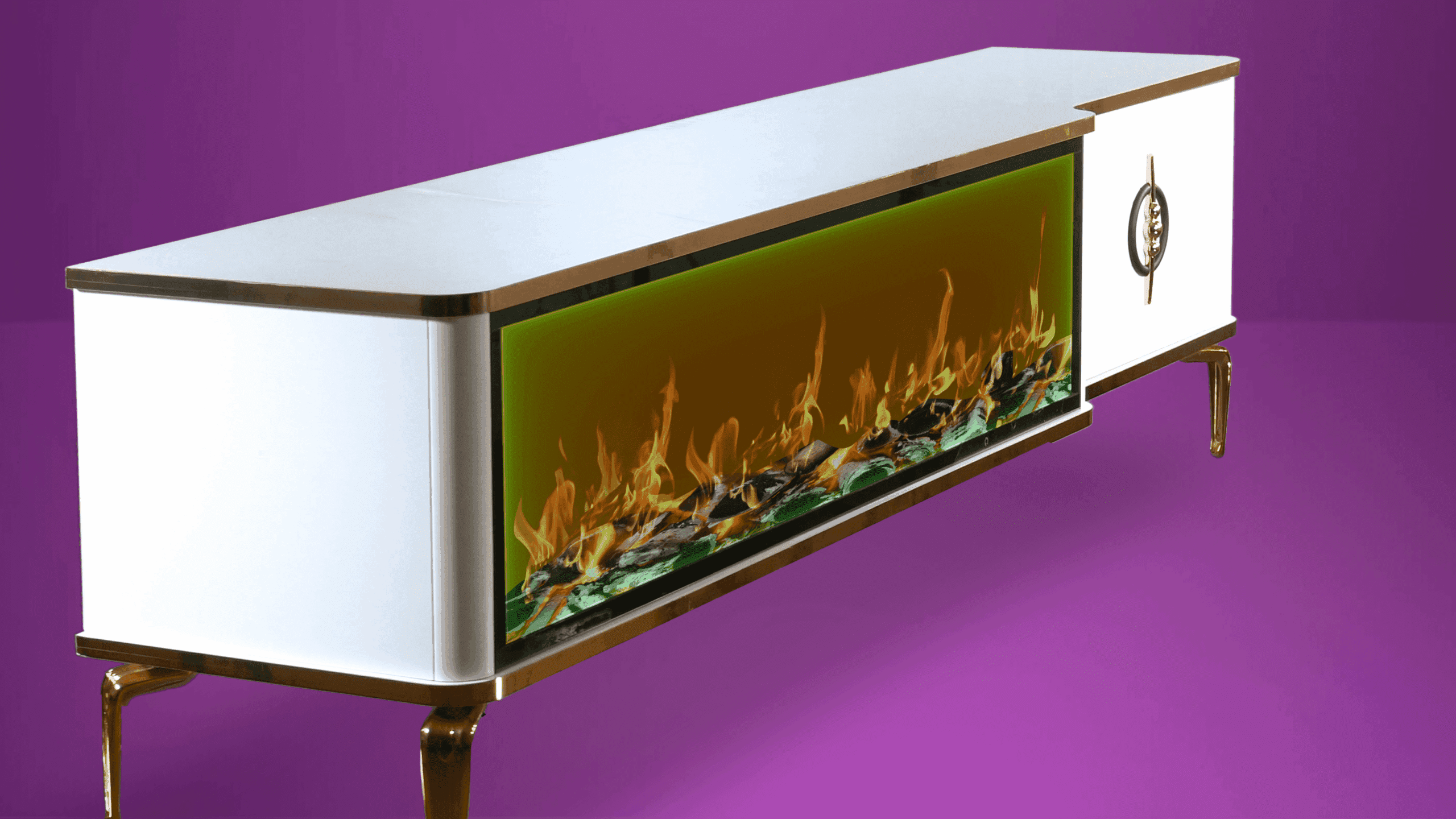 Baku Tv- Bänk Elkamin - Image 15