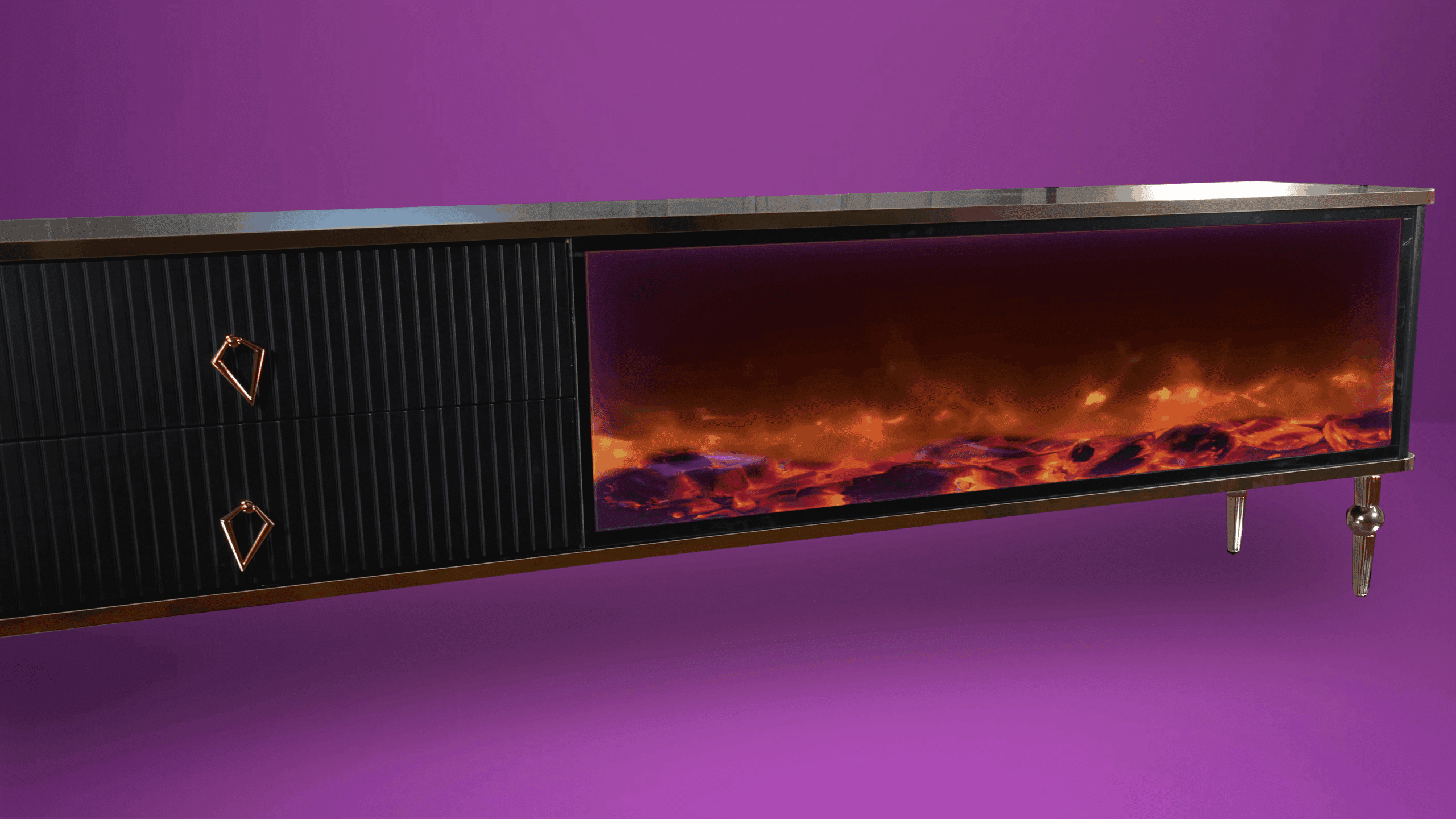 Ingen Paz Tv- Bänk Elkamin - Image 17