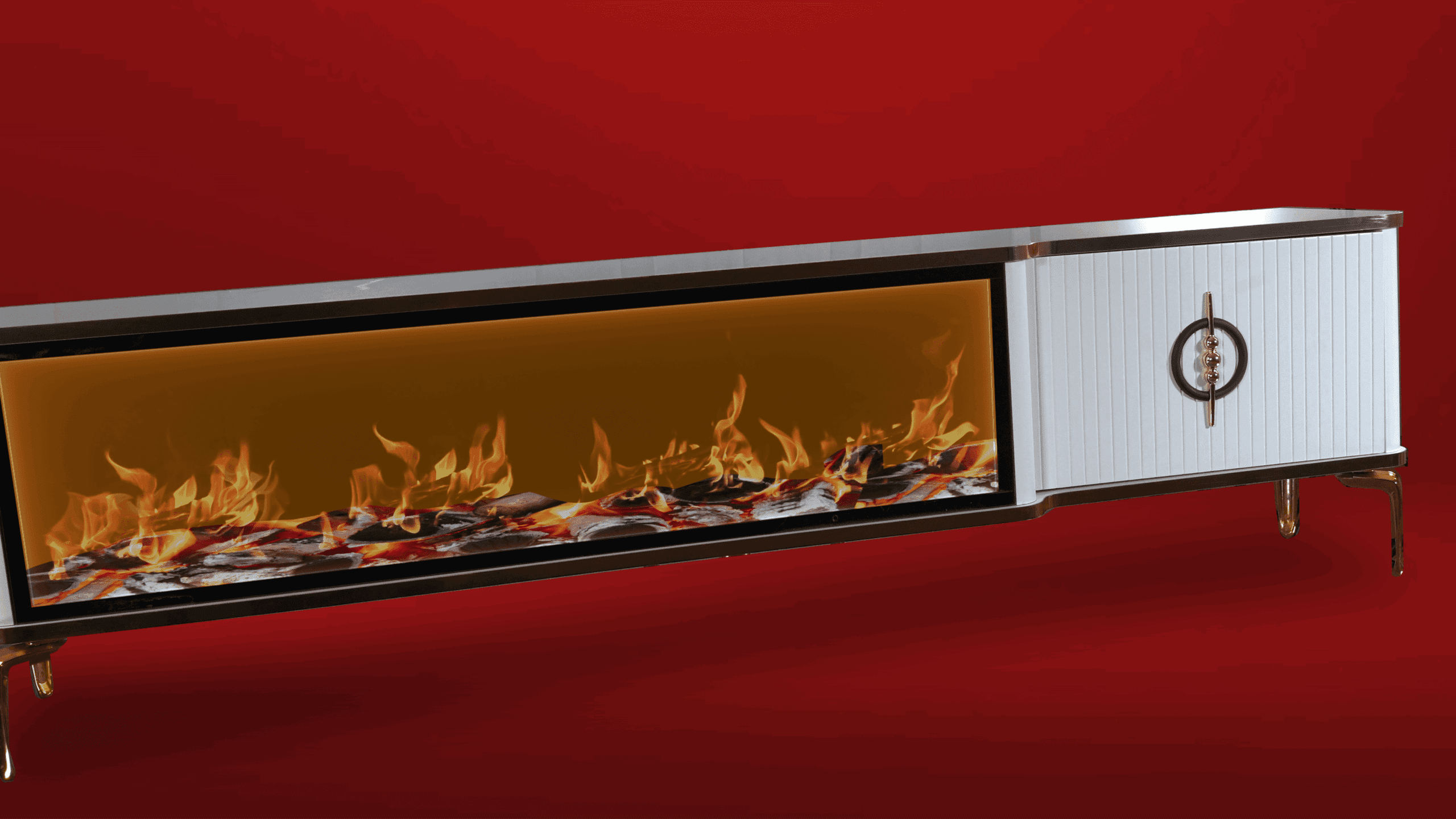 Baku Tv- Bänk Elkamin - Image 22