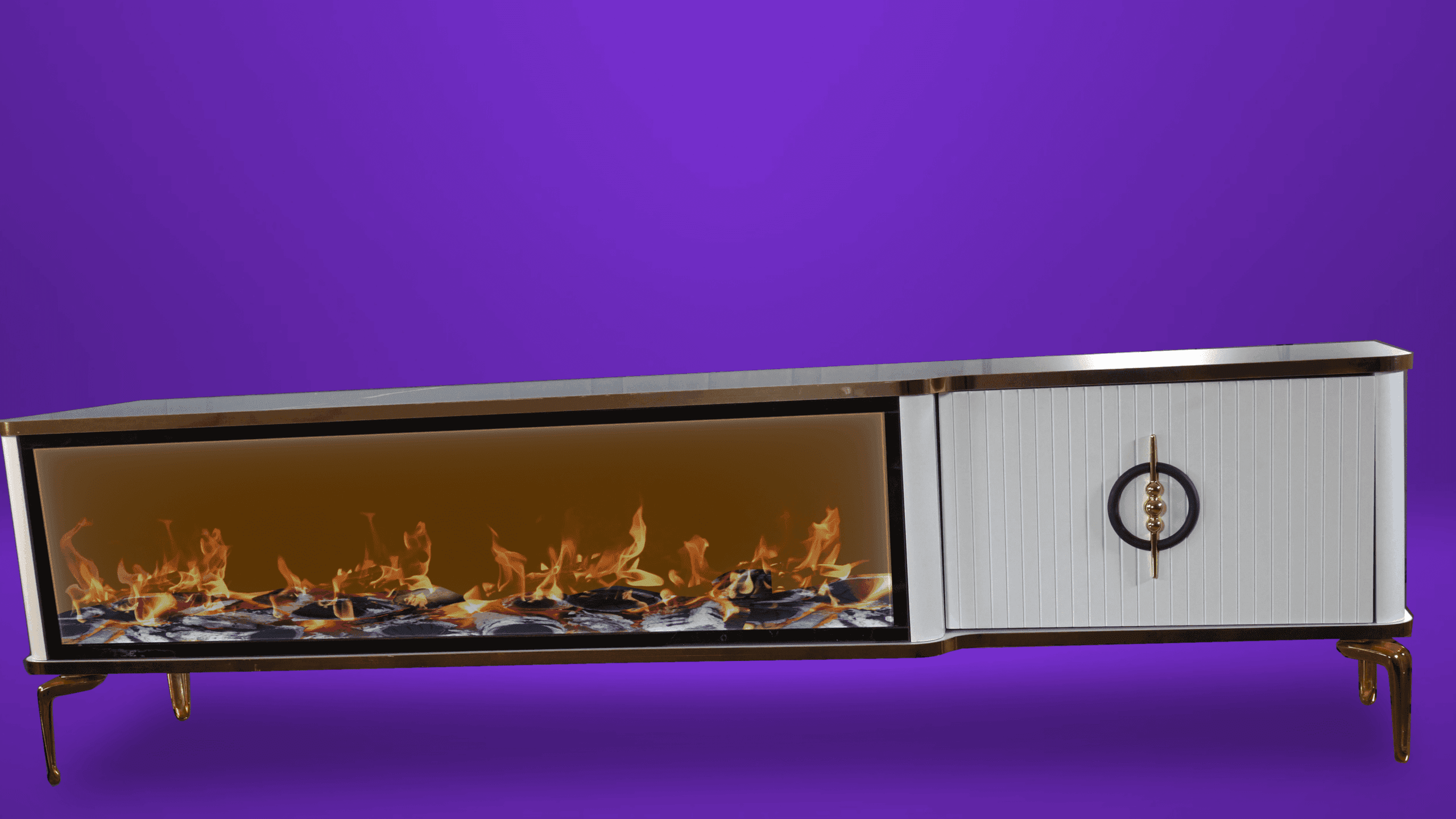 Baku Tv- Bänk Elkamin - Image 18