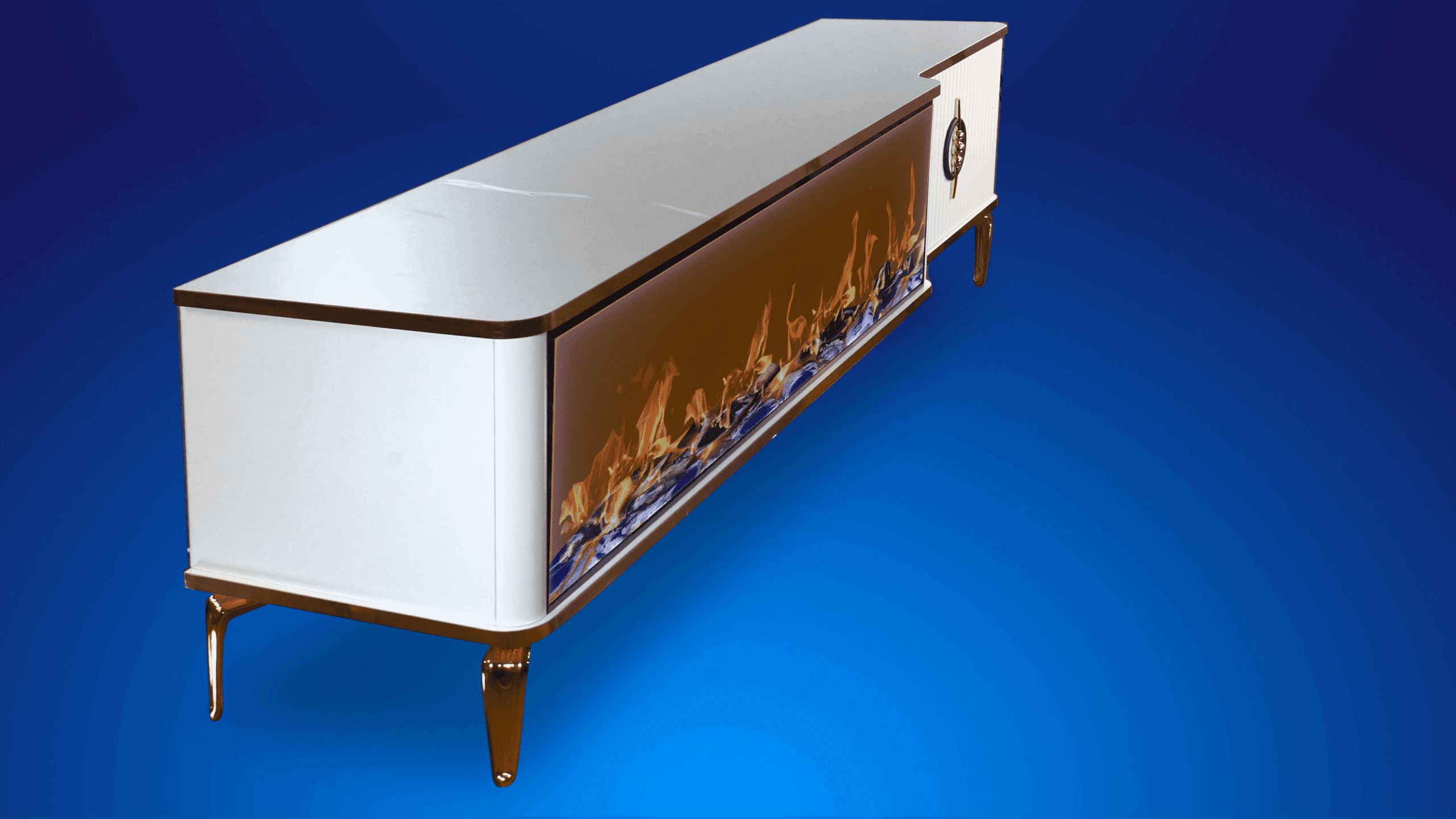 Baku Tv- Bänk Elkamin - Image 4