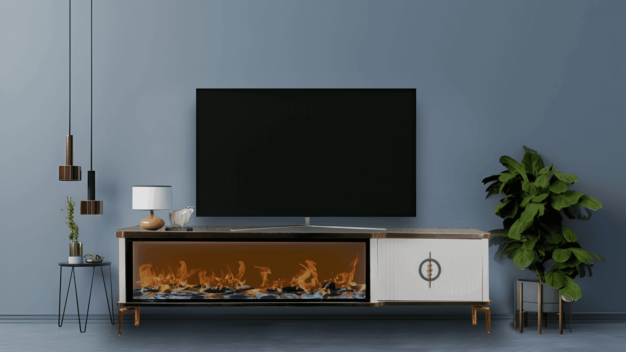 Baku Tv- Bänk Elkamin - Image 20