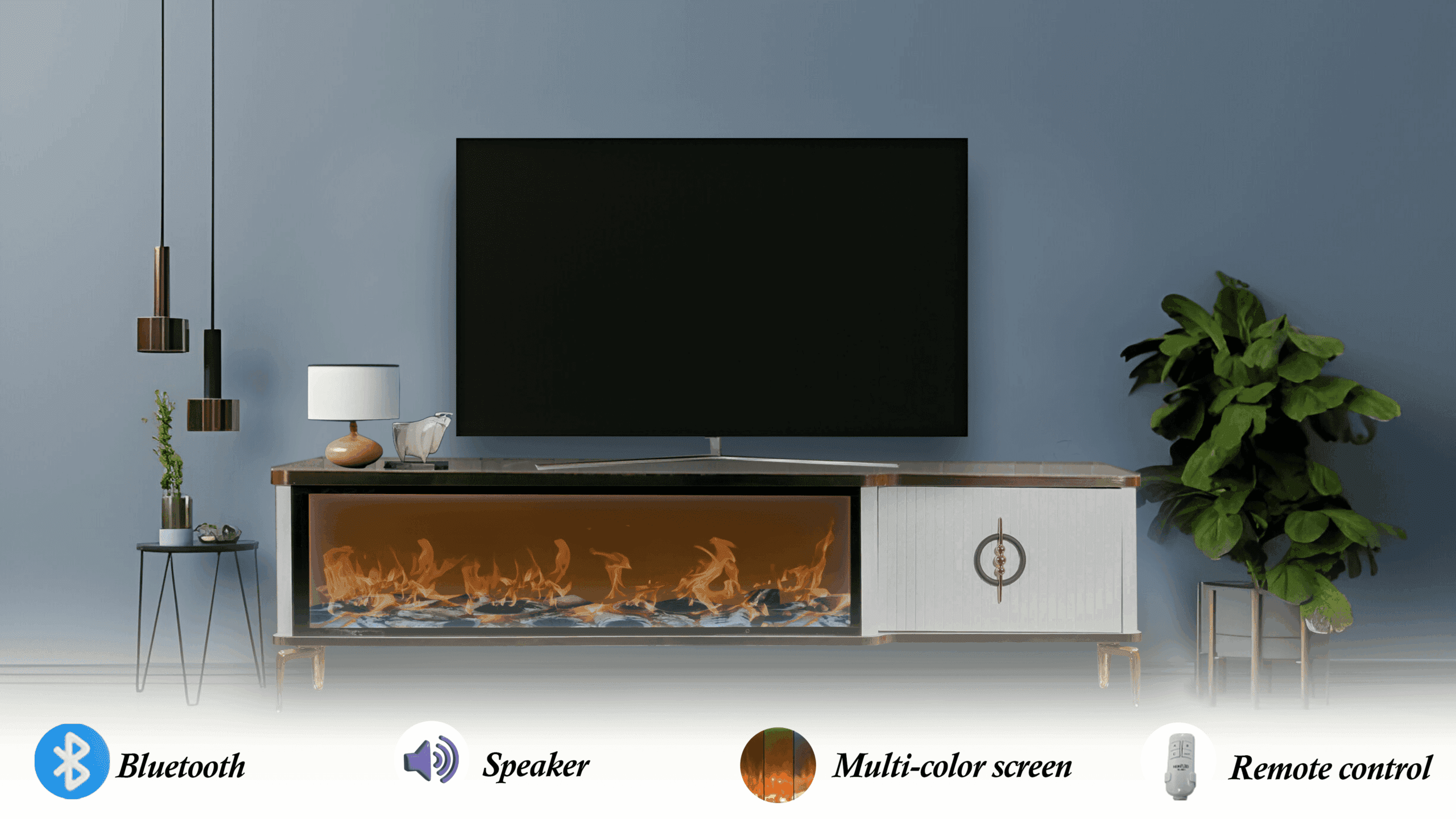 Baku Tv- Bänk Elkamin - Image 12