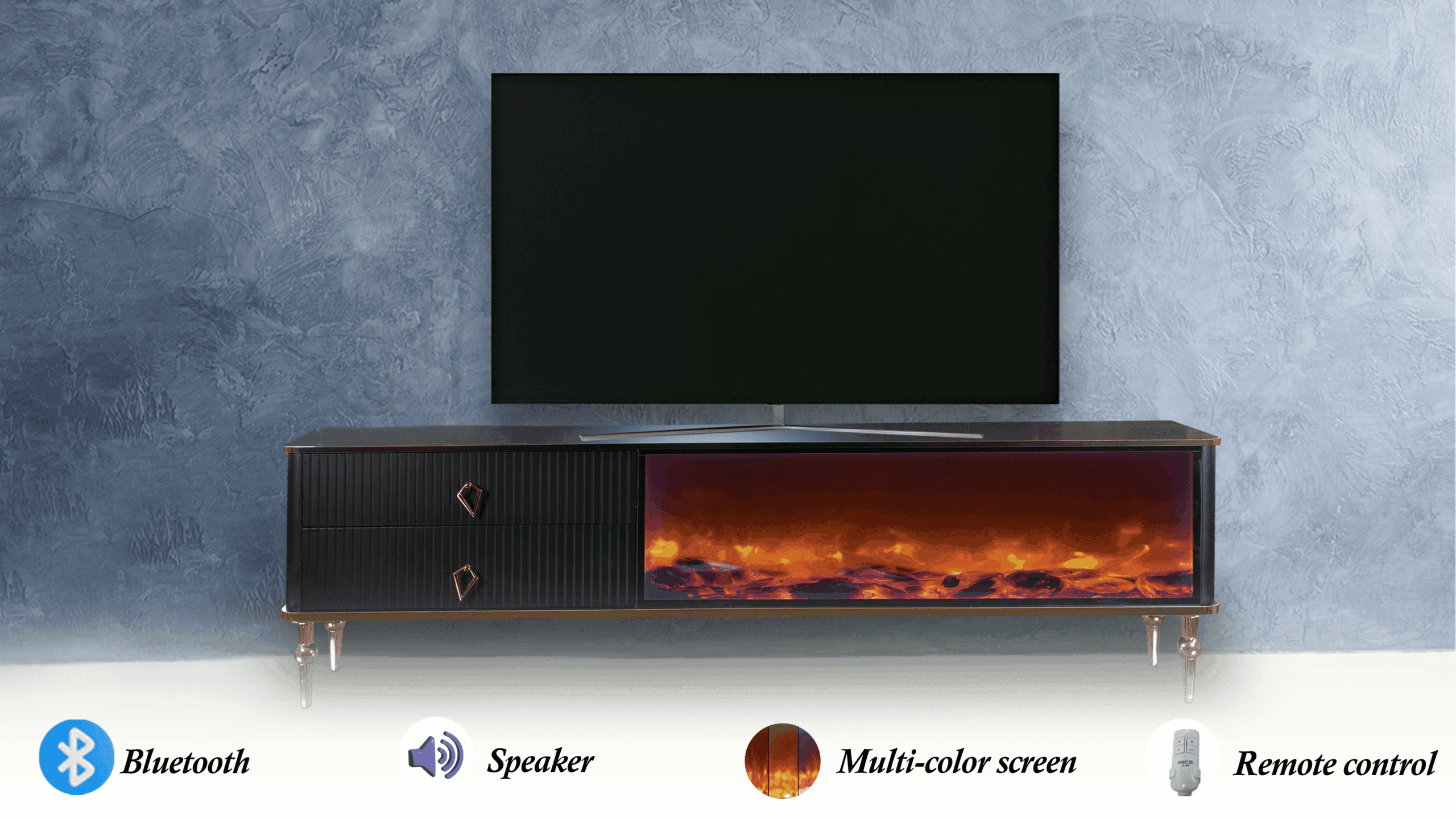 Ingen Paz Tv- Bänk Elkamin - Image 15