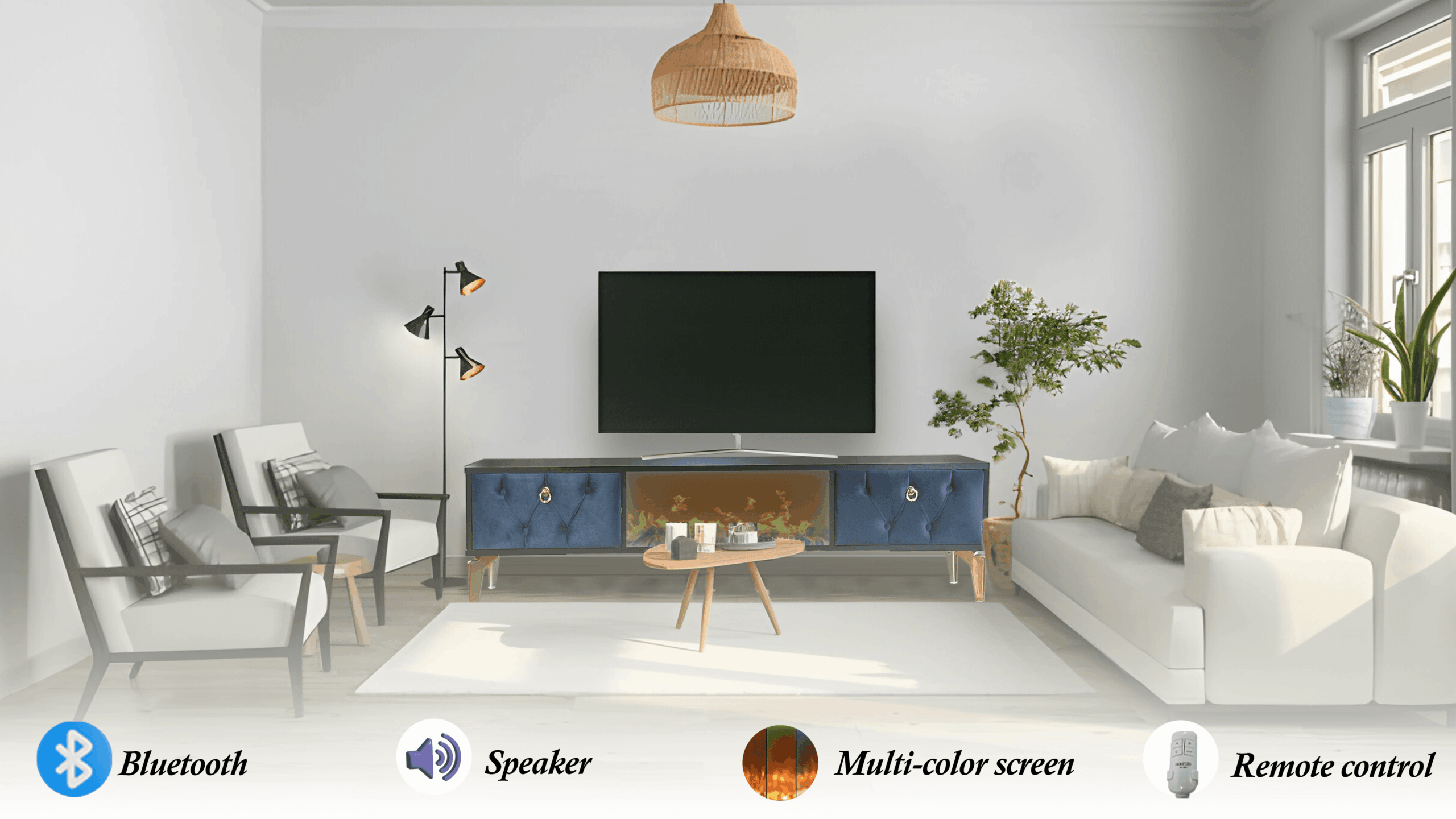 Praya Tv- Bänk Elkamin - Image 6