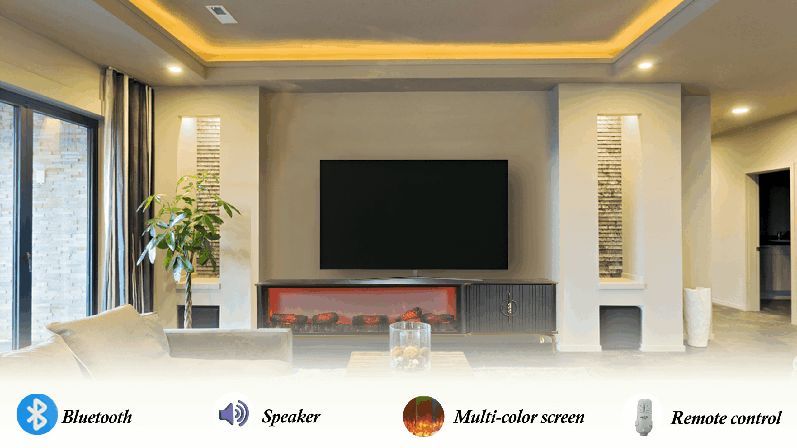 Freetown Tv- Bänk Elkamin - Image 3