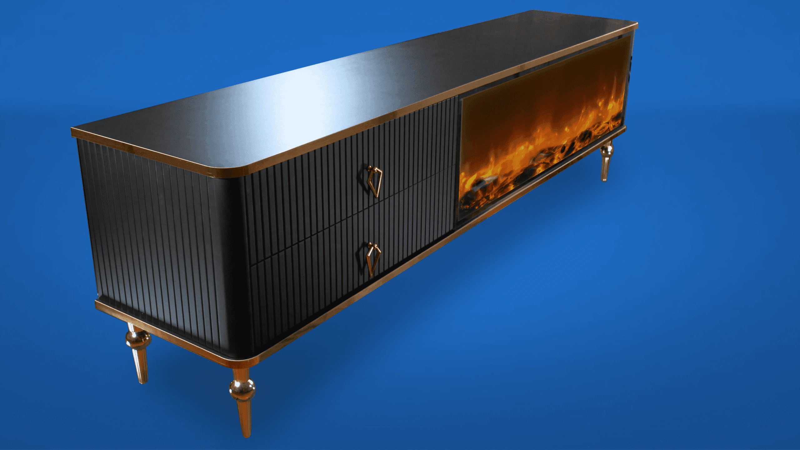 Ingen Paz Tv- Bänk Elkamin - Image 18