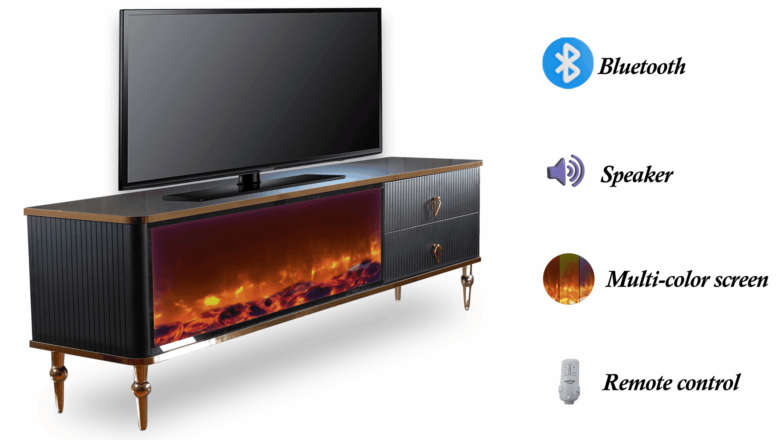 Ingen Paz Tv- Bänk Elkamin - Image 4