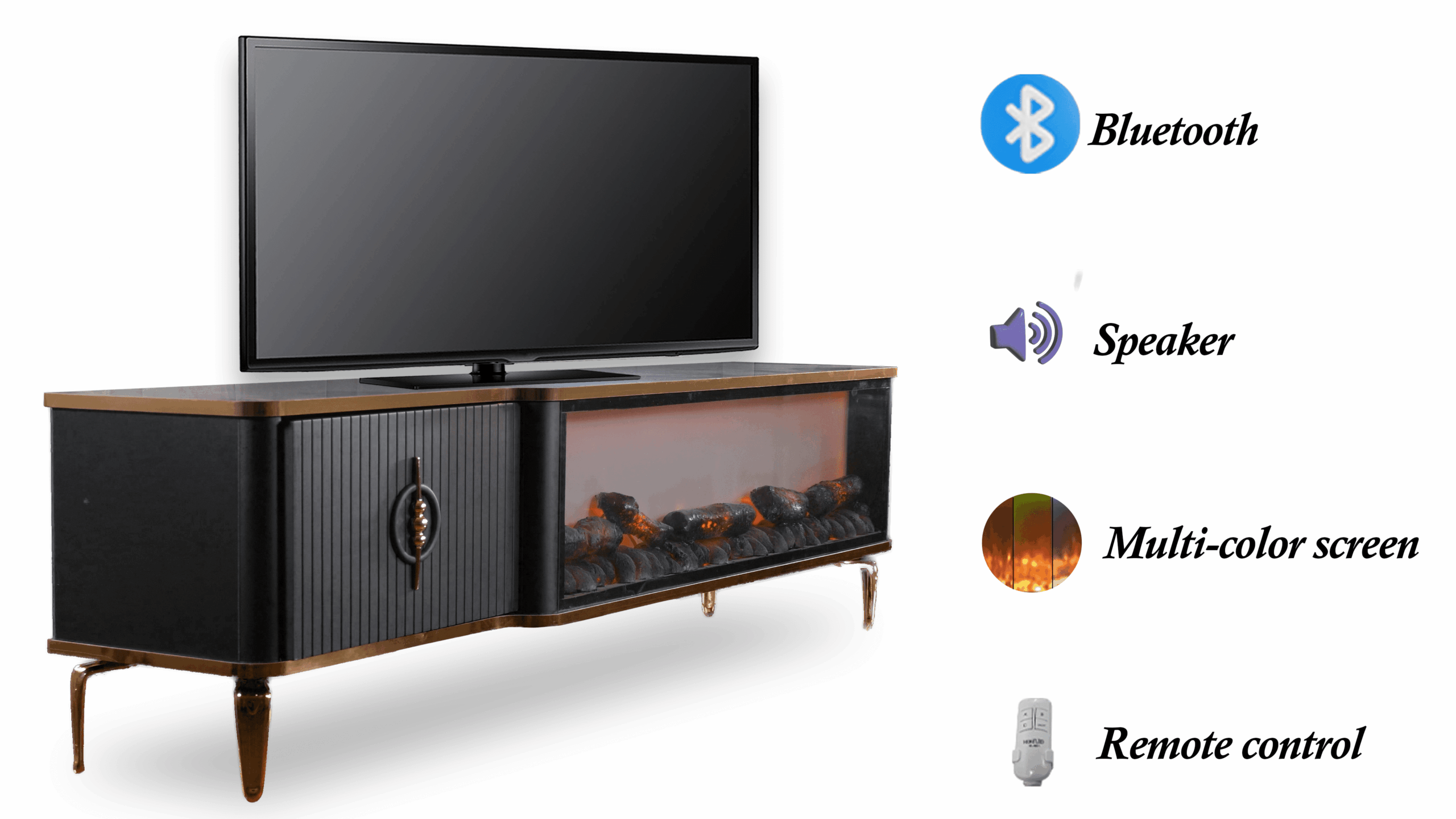 Freetown Tv- Bänk Elkamin - Image 2