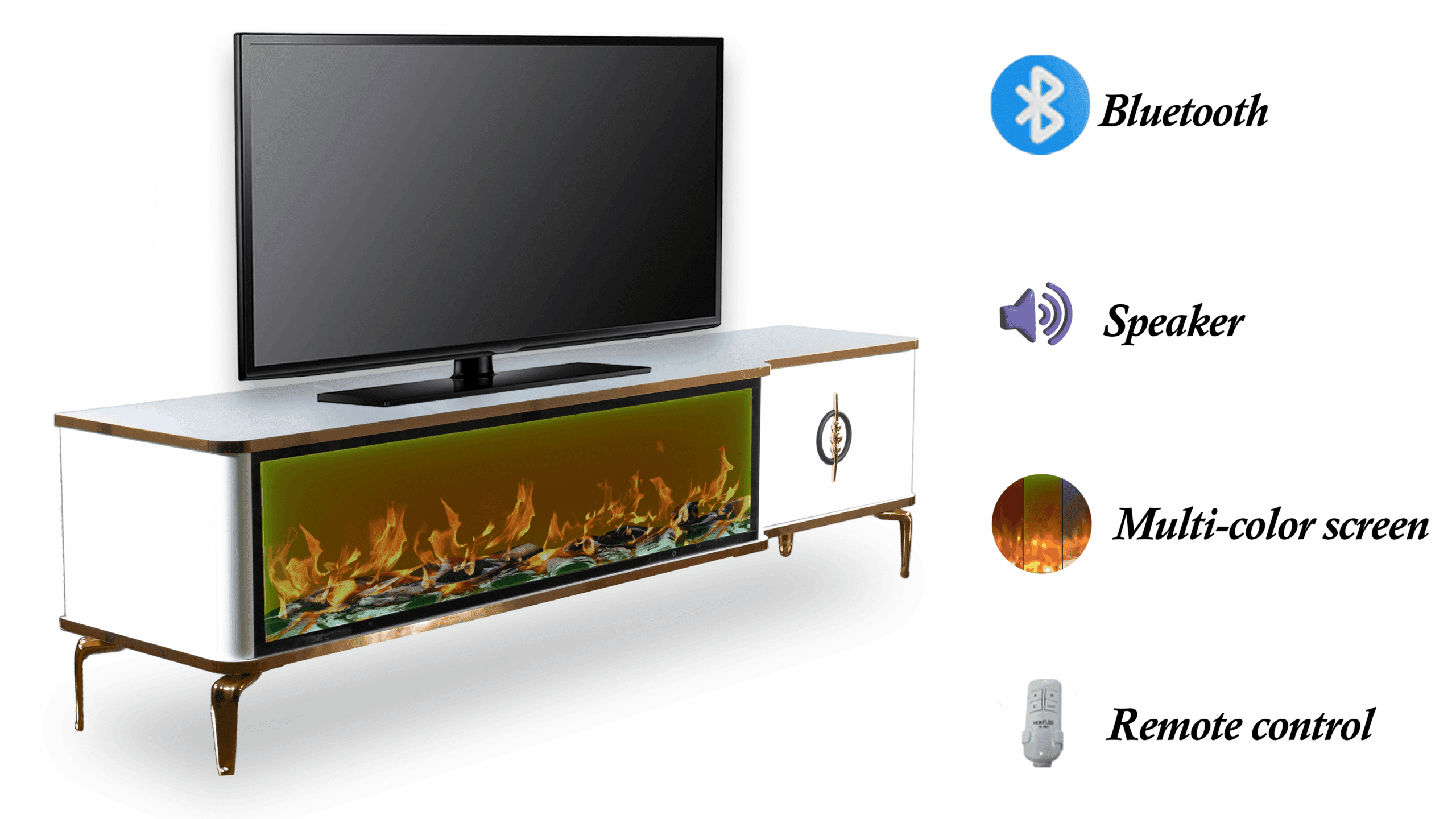 Baku Tv- Bänk Elkamin - Image 6