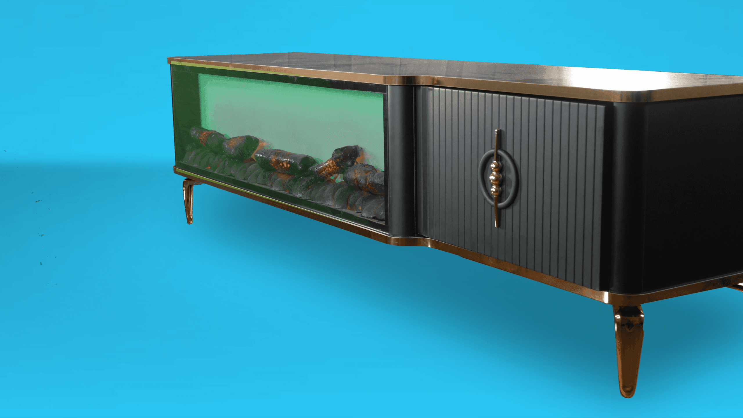 Freetown Tv- Bänk Elkamin - Image 12