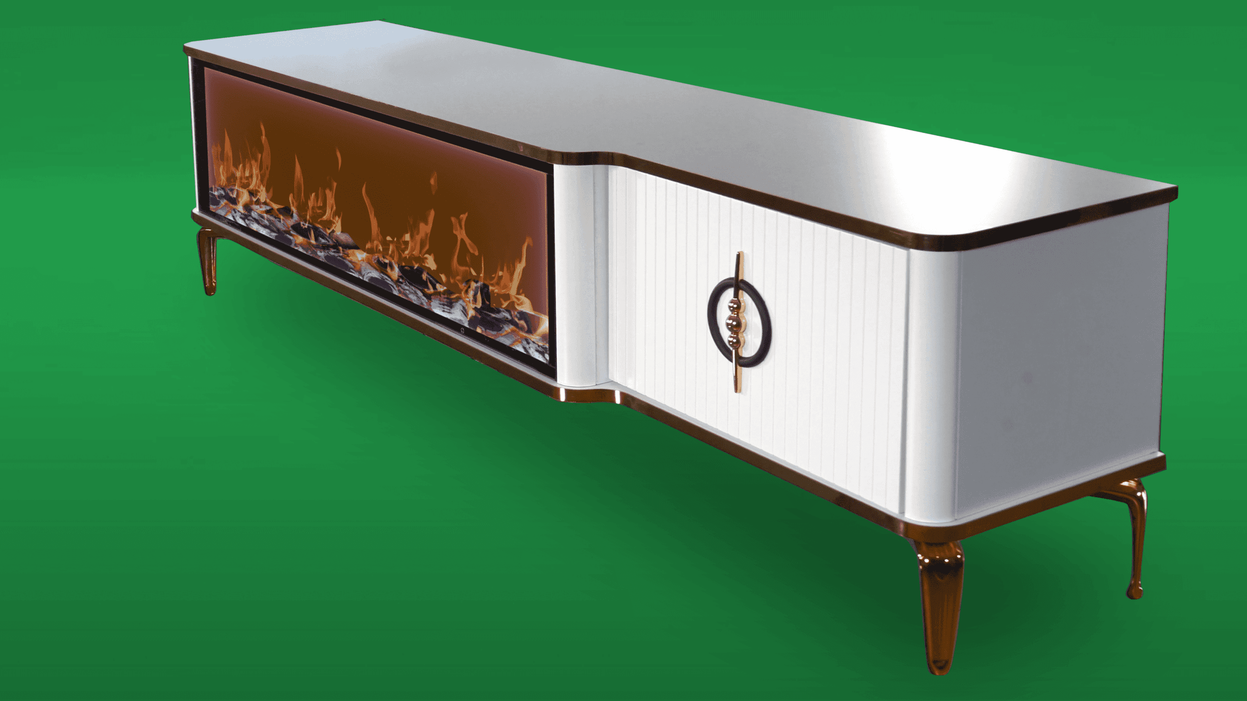 Baku Tv- Bänk Elkamin - Image 9