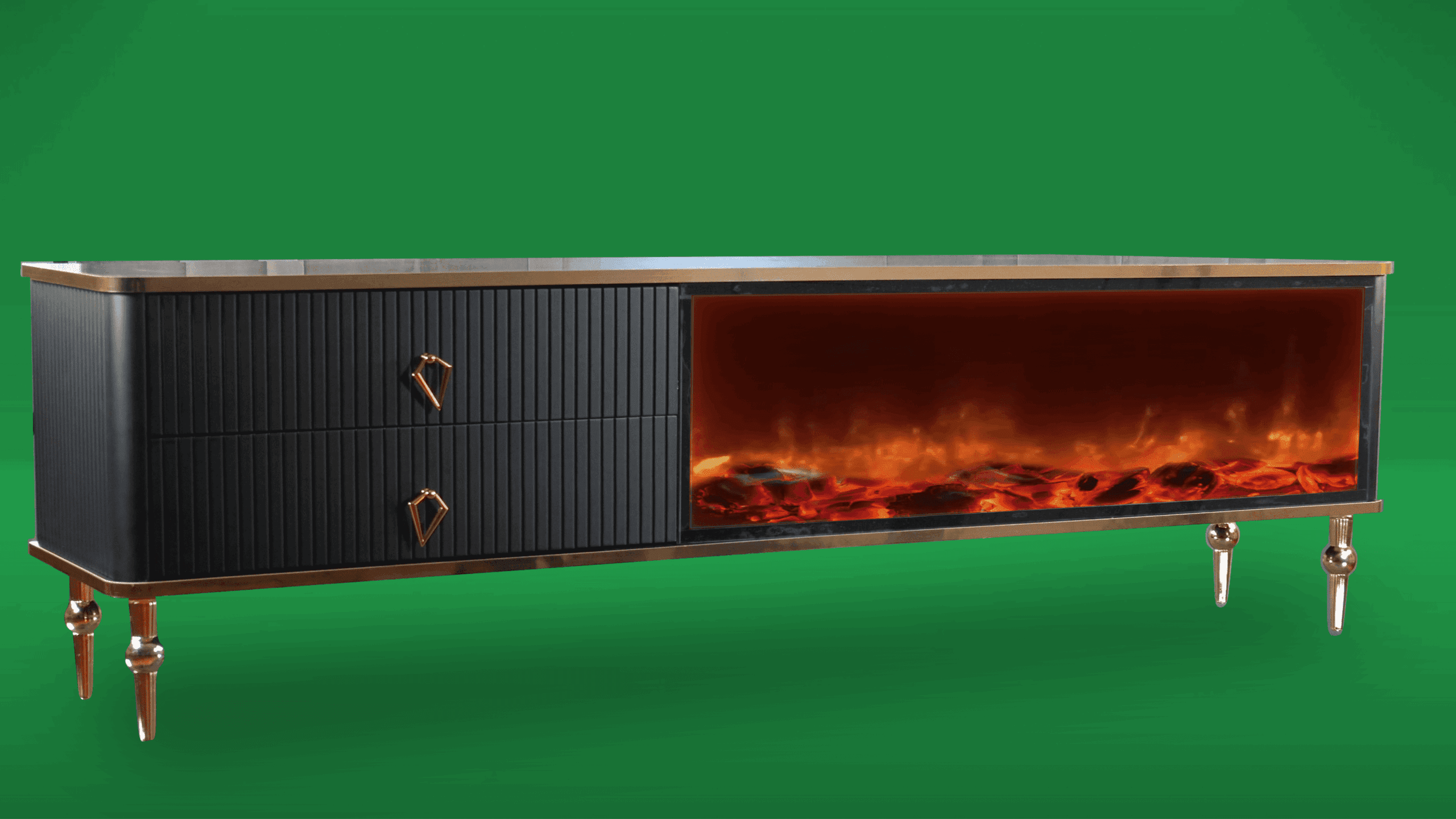 Ingen Paz Tv- Bänk Elkamin - Image 7