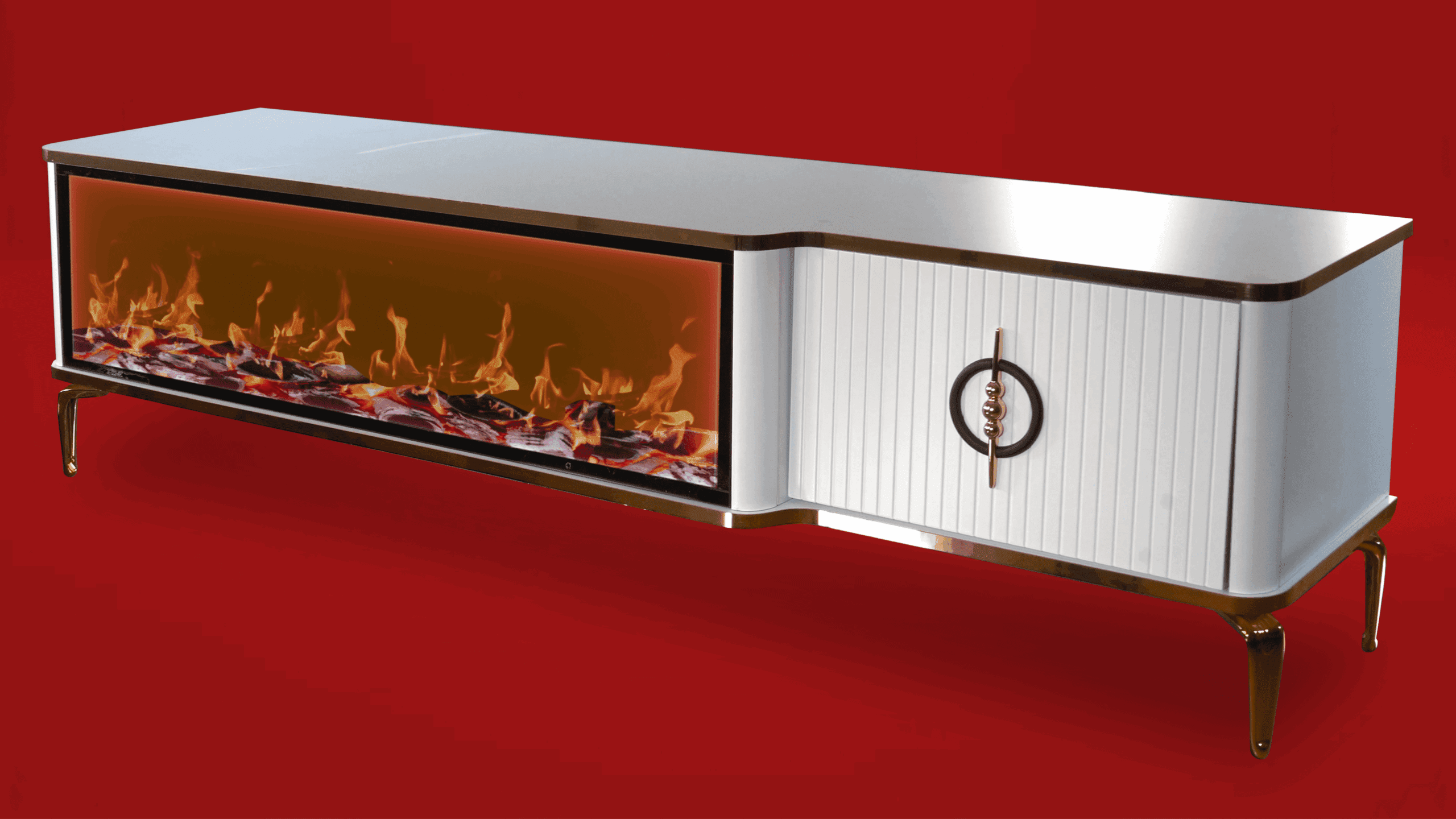 Baku Tv- Bänk Elkamin - Image 16