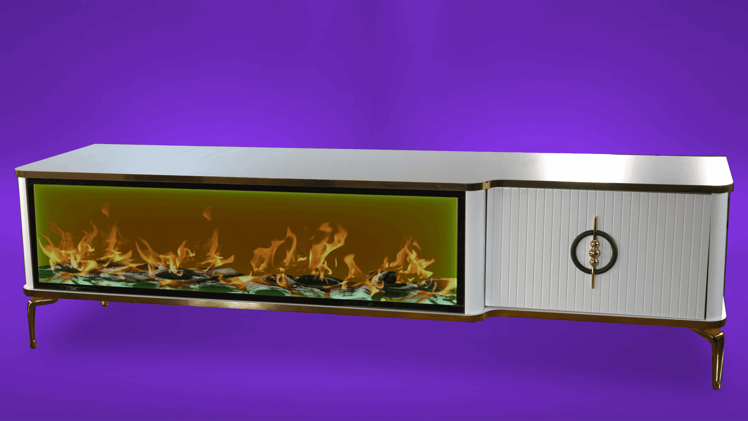 Baku Tv- Bänk Elkamin - Image 5