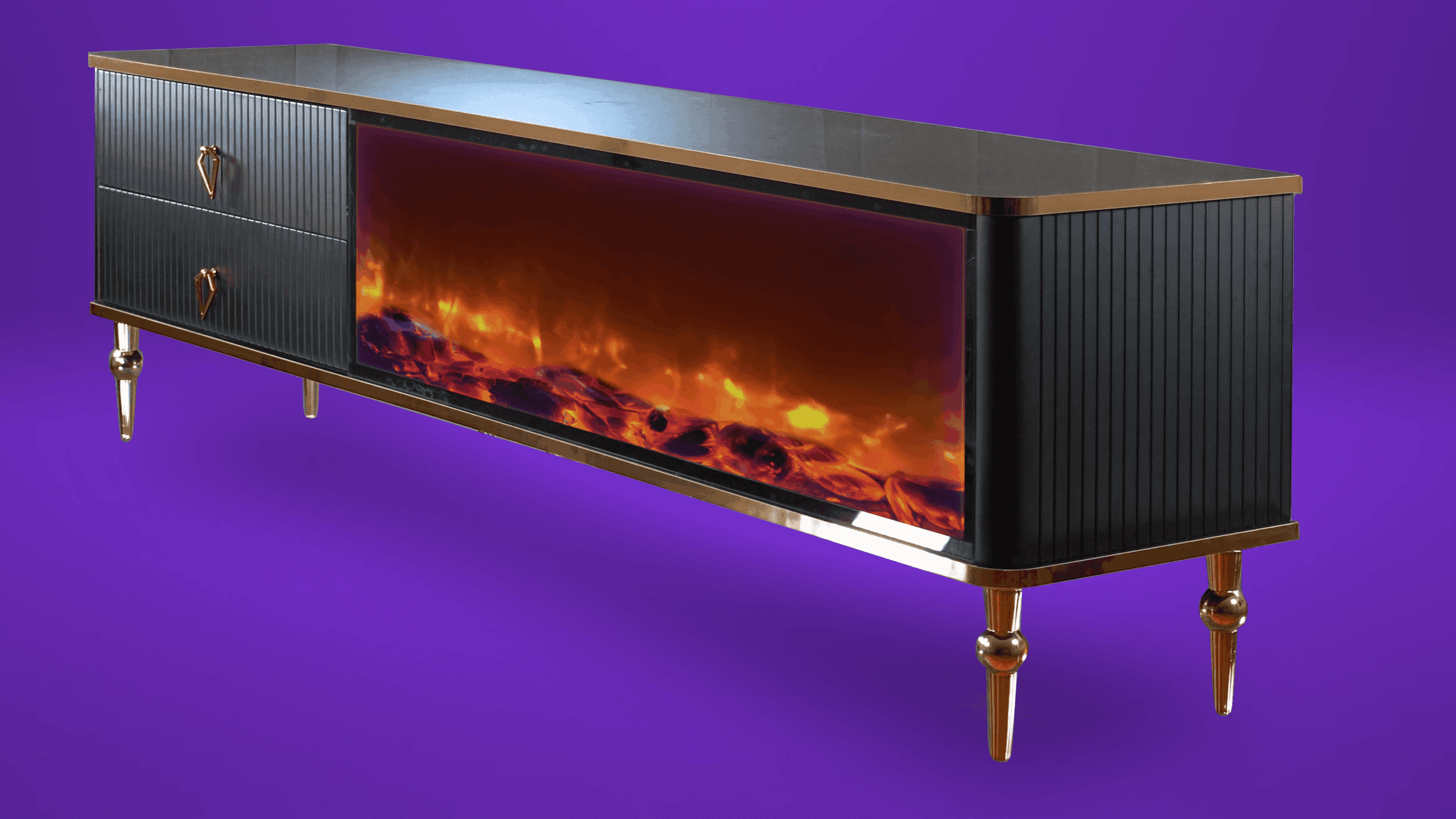 Ingen Paz Tv- Bänk Elkamin - Image 9