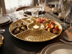 Kungsängslilja Serveringsfat - Guld