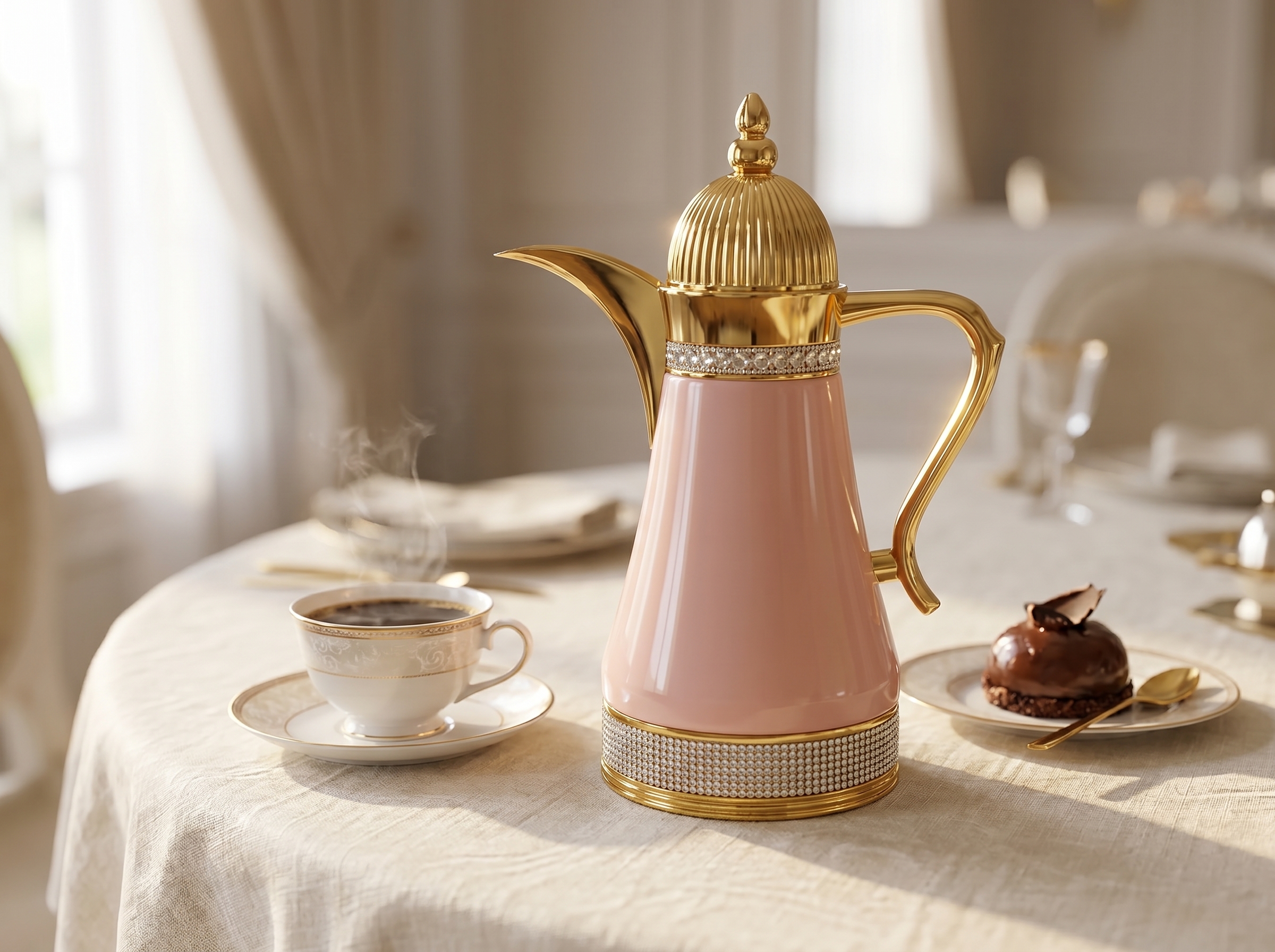 Ostindien Termoskanna 1000ml - Ljusrosa
