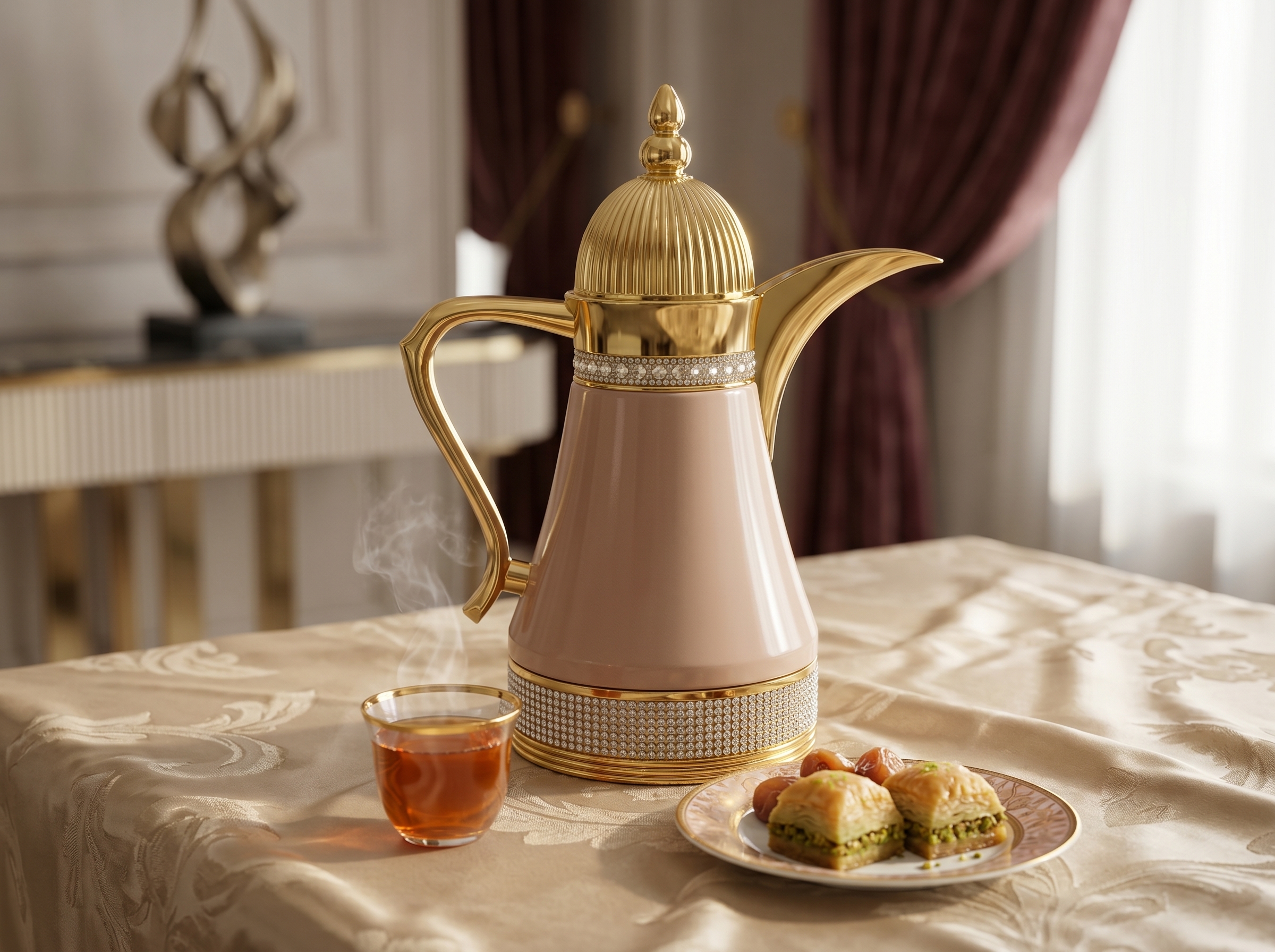 Ostindien Termoskanna 900ml - Ljusrosa