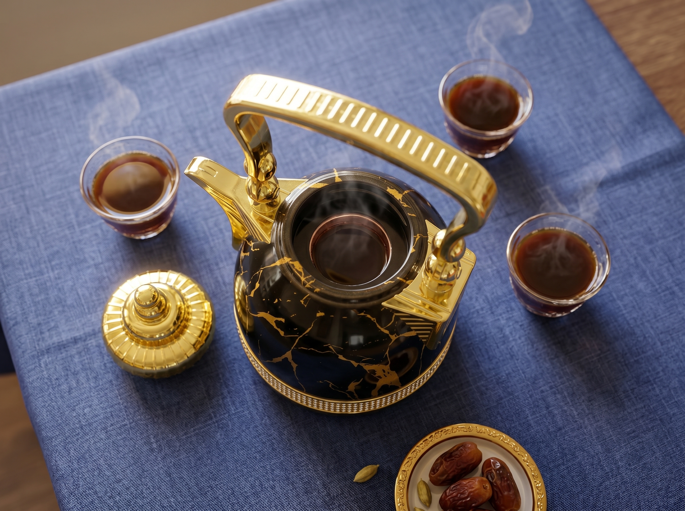 Salong Termoskanna - Svart Marmor - Image 3