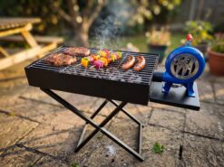 Hopfällbar Kolgrill med Fläkt (60cm)