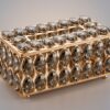 Ametist Servettbox i Tonad Kristall & Guld - Image 2