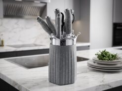 Bali Knivset - Grå / Silver (8 delar)