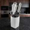 Bali Knivset - Vit / Silver (8 delar)