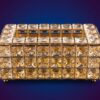 Diamant Servettbox i Kristall & Guld - Image 2