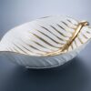 Fjällsippa Serveringsskål – Vit / Guld (30x21 cm) - Image 3