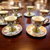 Flamingo Koppar med Fat i Porslin (12 Delar) - Image 2