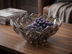 Iris Serveringsskål – Röktonat Glas (24 cm)