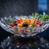 Kamelia Serveringsskål – Klart Glas (32 cm)