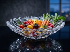 Kamelia Serveringsskål – Klart Glas (32 cm)