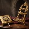 Koranhållare med etui – Guld - Image 2