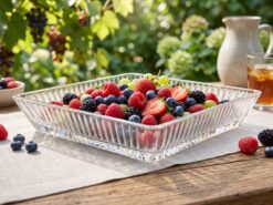 Mimosa Serveringsskål – Glas (26x26 cm)