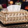 Opal Servettbox i Kristall & Guld