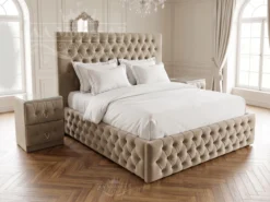 Saint-Tropez Säng – Beige (180x200 cm)