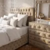 Saint-Tropez Byrå med Sminkbord & Spegel – Beige - Image 2