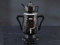Uakeen Elektrisk Samovar & Tekokare – Svart Marmor (4L + 1L)