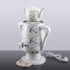 Uakeen Elektrisk Samovar & Tekokare – Vit Marmor (4L + 1L) - Image 3