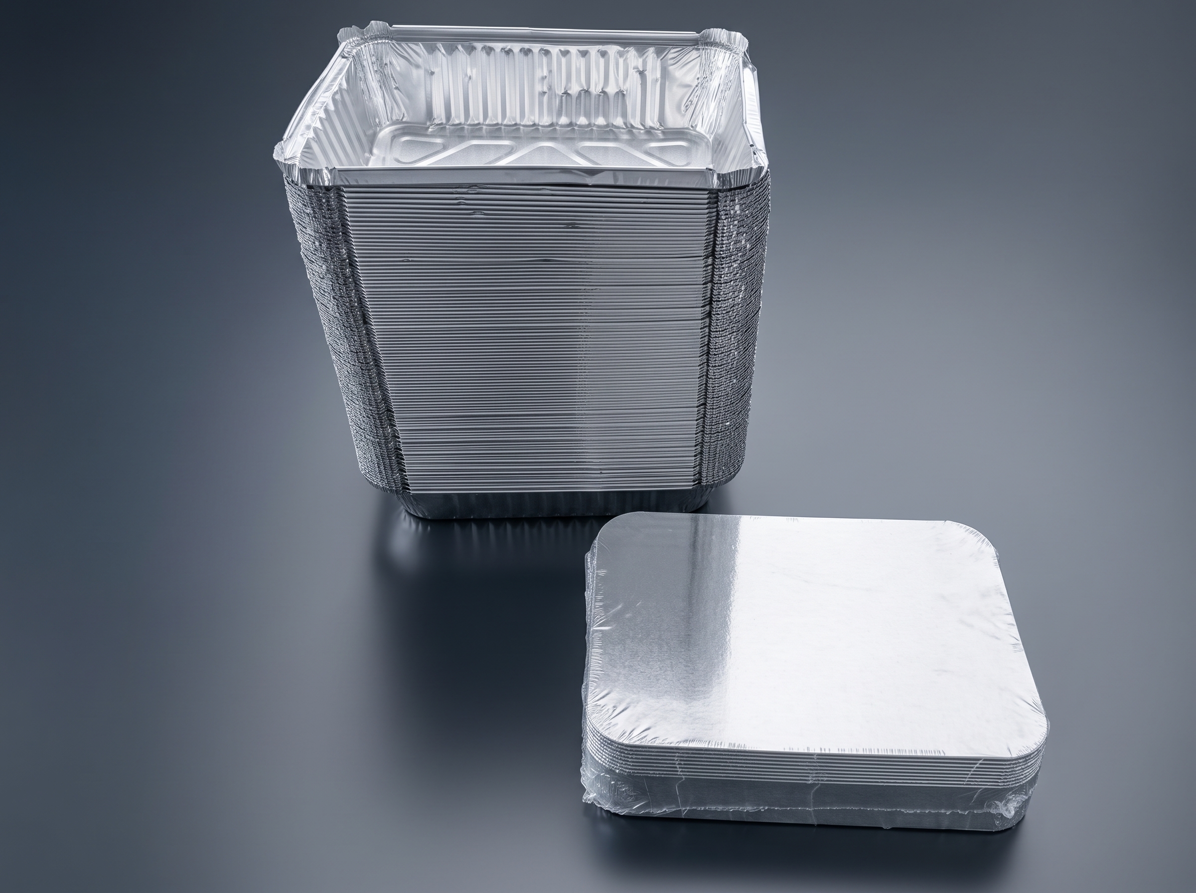 Aluminiumformar med Lock (22x15x5 cm) – Praktiska Aluminiumburkar i 107-pack - Bild 4