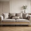 Amalfi Soffgrupp 3+2+1 – Lyxig Beige Soffgrupp med Gulddetaljer - Bild 2
