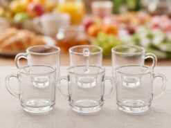 Elmas Kaffekoppar nr 200 med Öra – Klassiska Espressoglas i 6-pack